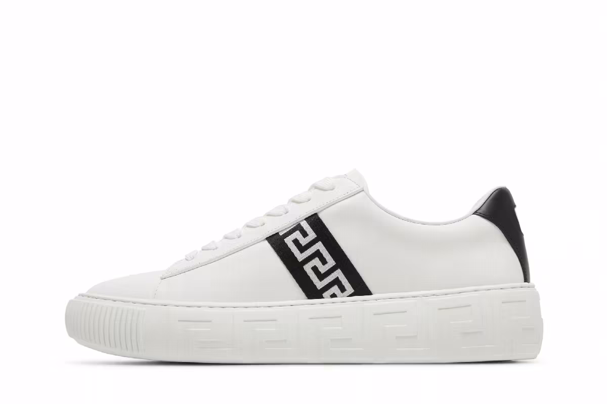 Versace Greca Sneaker White Black, view 4