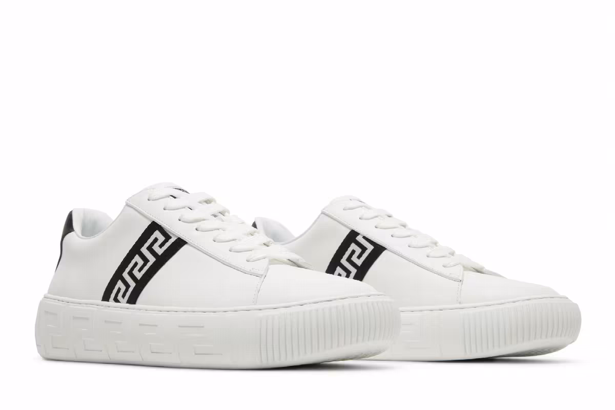 Versace Greca Sneaker White Black, view 9