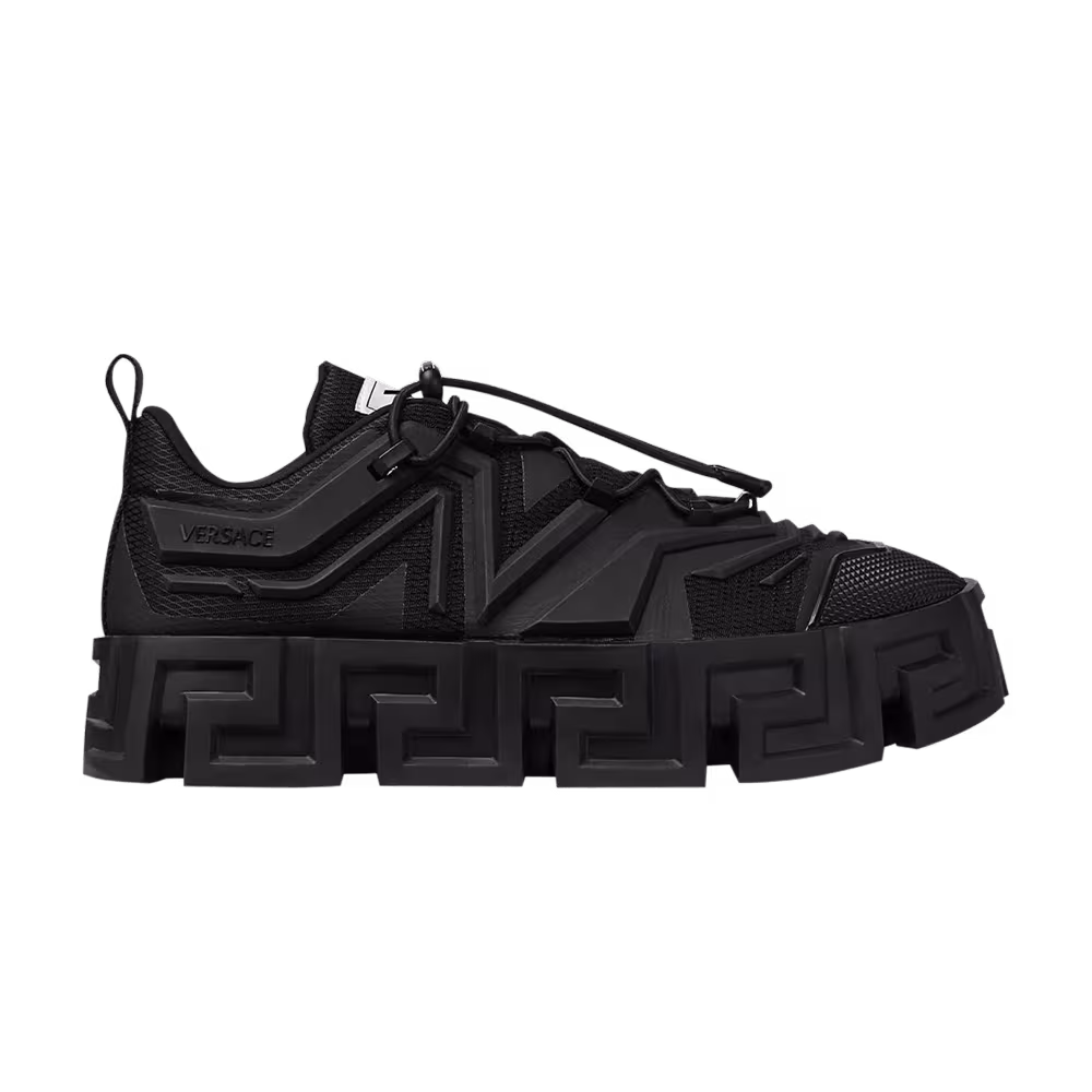 Versace Greca Labyrinth Lace-Up Black