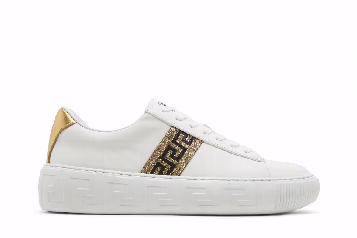 Versace Greca White Gold, view 2