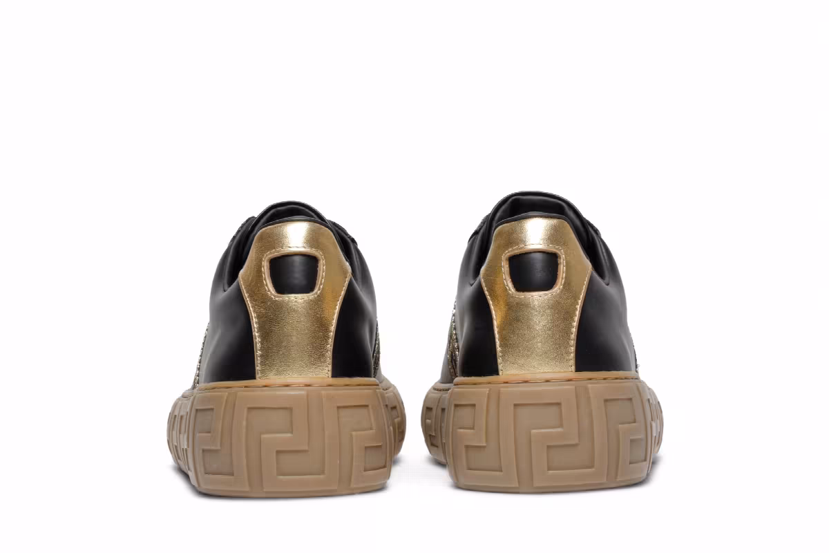 Versace Greca Sneaker Black Gold, view 7