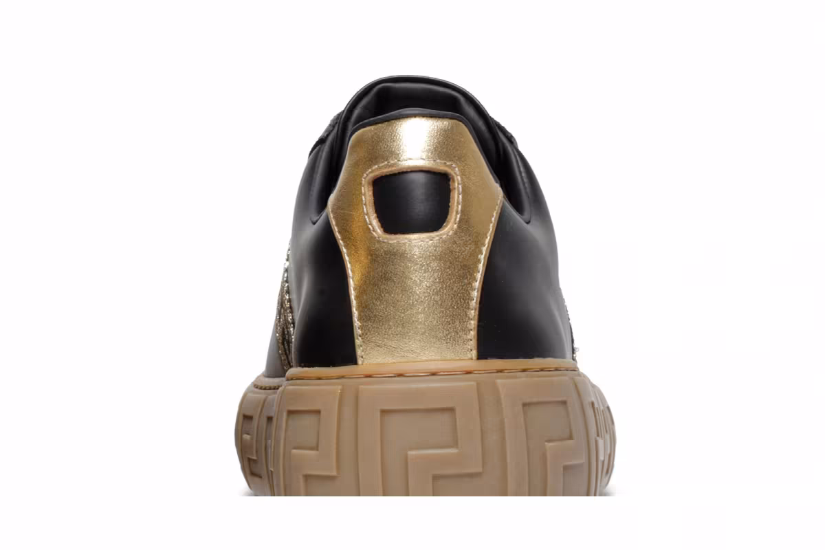 Versace Greca Sneaker Black Gold, view 8