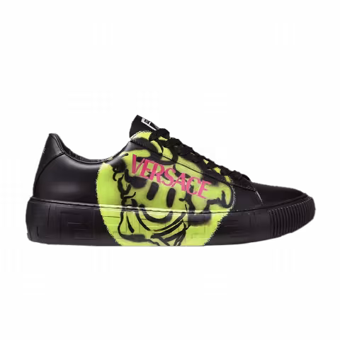 Versace Greca 'Smiling Medusa - Black'