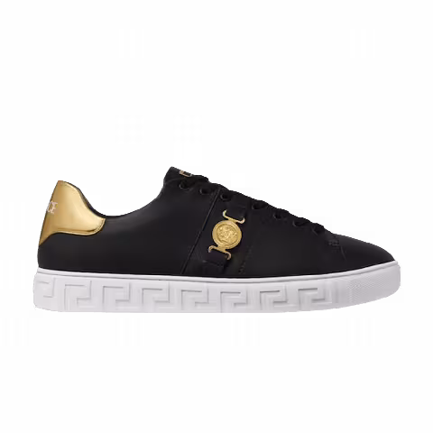 Versace Greca Leather Sneaker 'Black Gold'