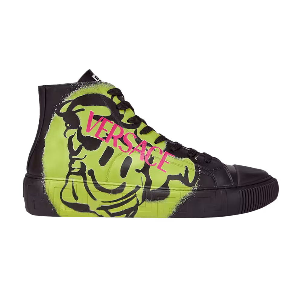Versace Greca High Smiling Medusa - Black