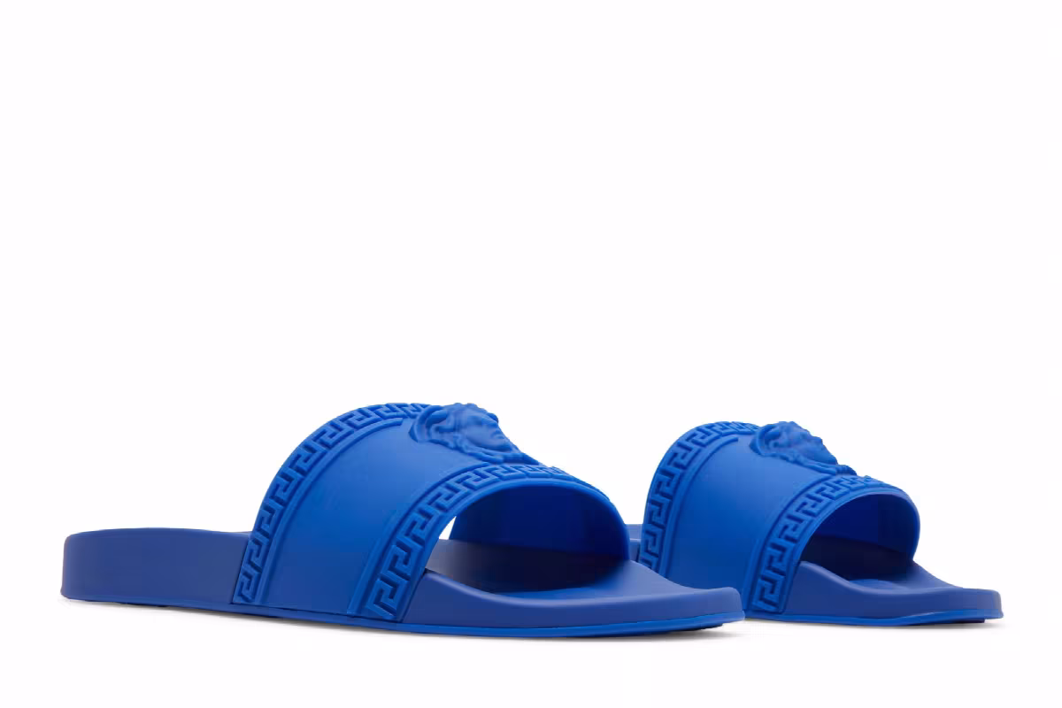 Versace Palazzo Medusa Pool Slide Royal Blue, view 9