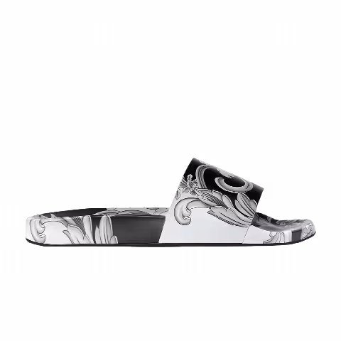 Versace Slide 'Silver Baroque'