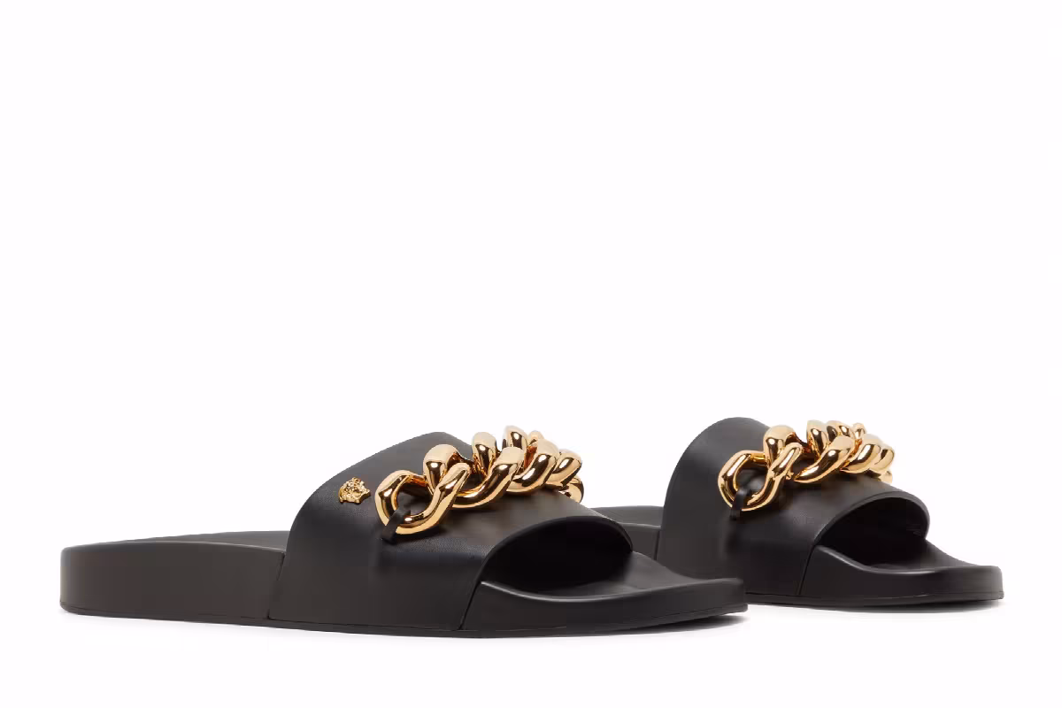 Versace Women's Slide Chain - Black, view 9