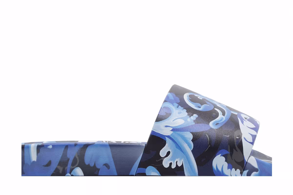 Versace Slide Baroccoflage Print - Blue, view 3
