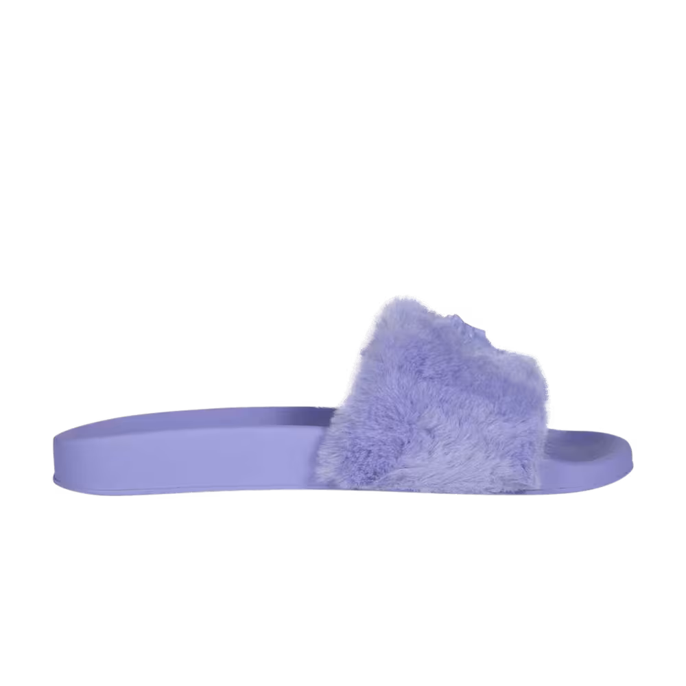 Versace Women's Slide Medusa Fur - Purple