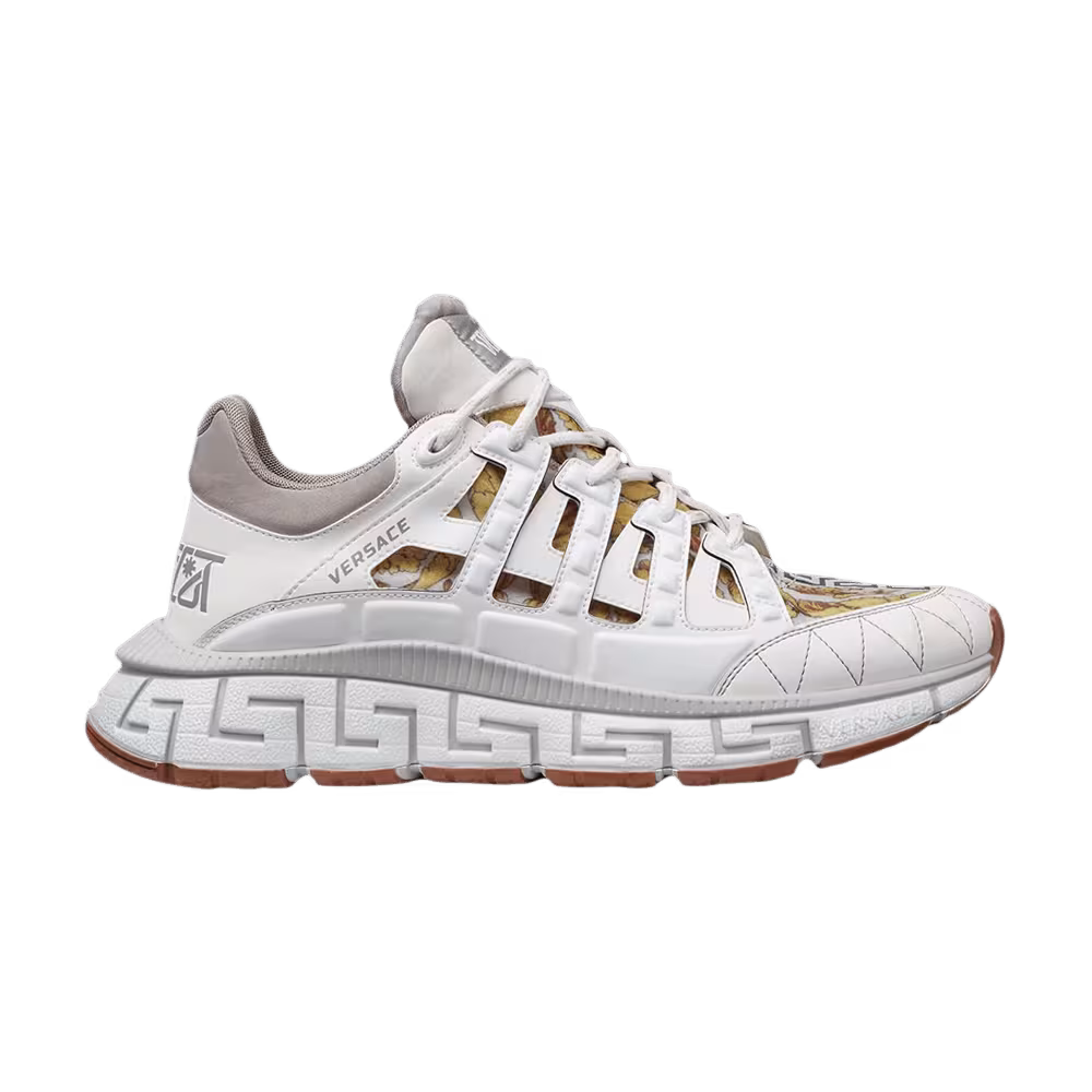 Versace Trigreca Barocco Print - White