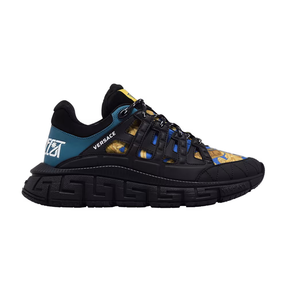 Versace Trigreca Medusa Renaissance Print - Blue