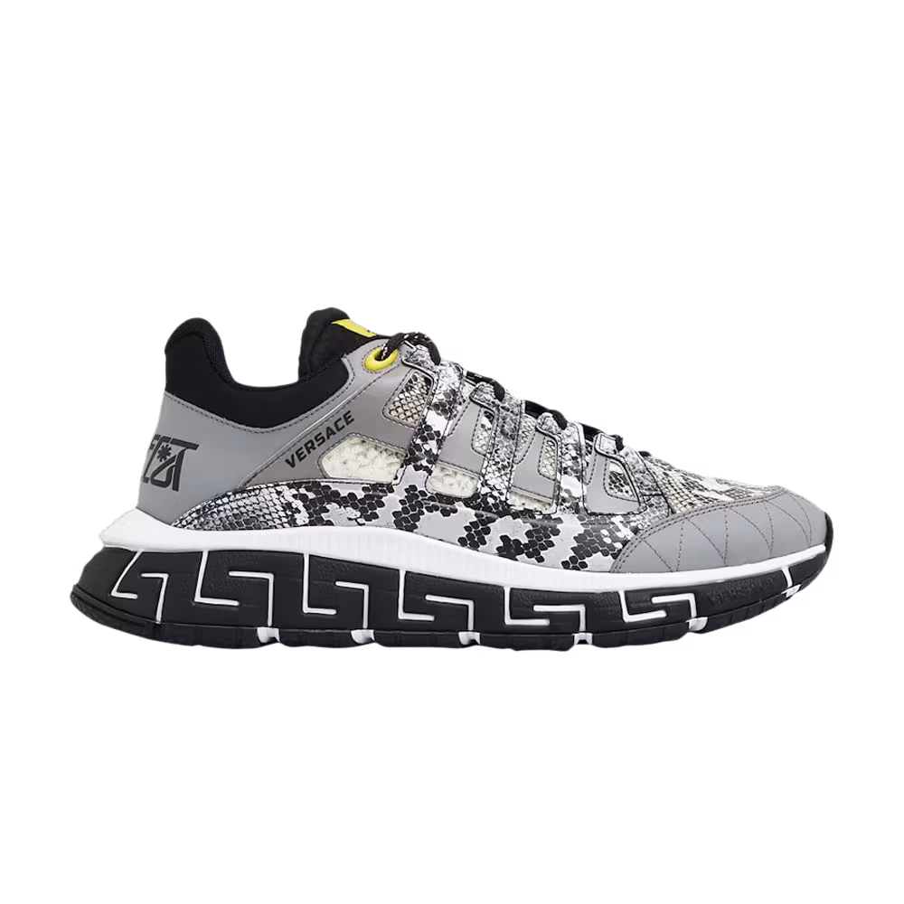 Versace Trigreca Grey Snakeskin