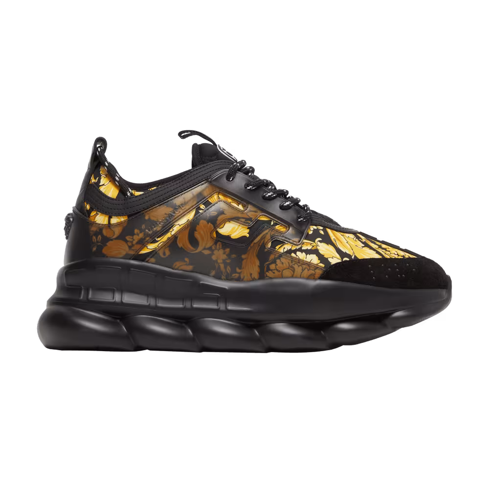 Versace Chain Reaction Trainer Barocco Print - Black