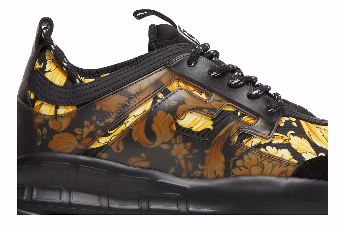 Versace Chain Reaction Trainer Barocco Print - Black, view 3