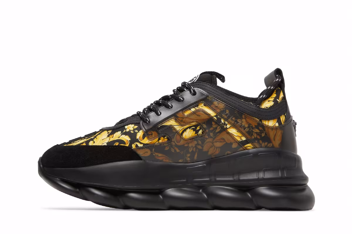 Versace Chain Reaction Trainer Barocco Print - Black, view 4