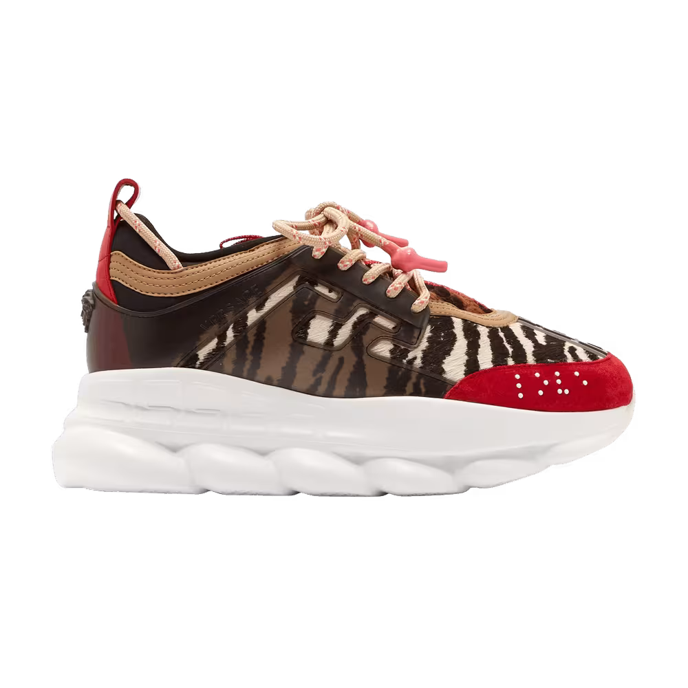 Versace Women's Chain Reaction Red Animalier Pattern
