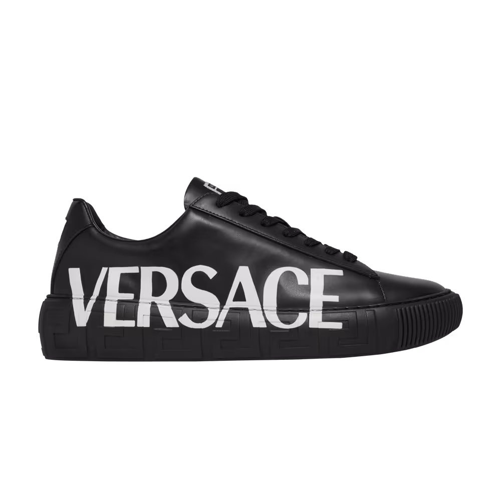 Versace Medusa Low Logo Print - Black