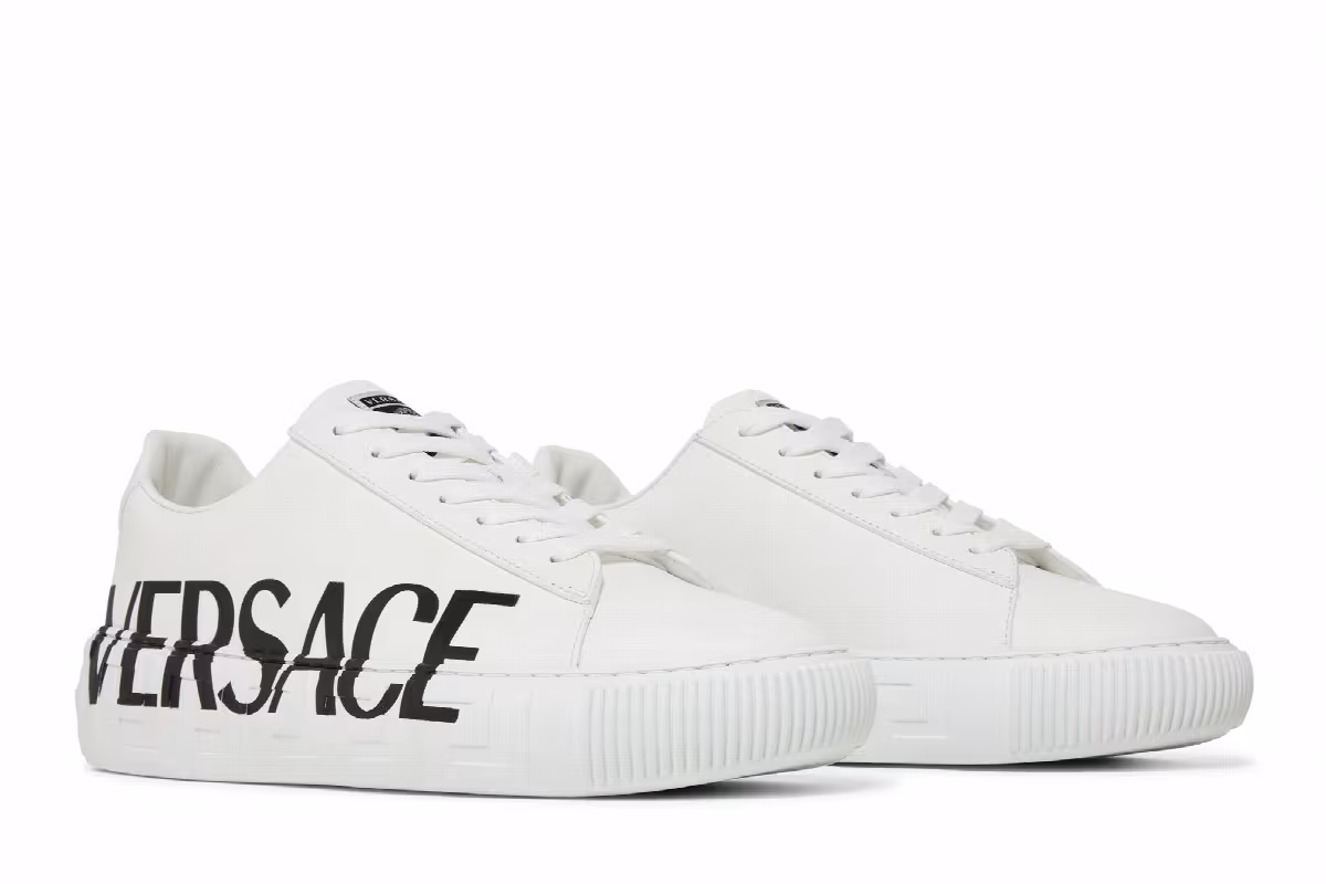 Versace Medusa Low Logo Print - White, view 9