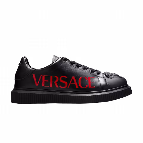 Versace Medusa Low 'Logo Print - Black'