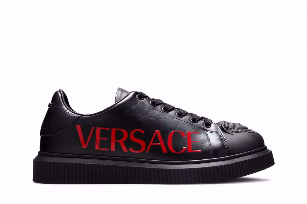 Versace Medusa Low Logo Print - Black, view 2