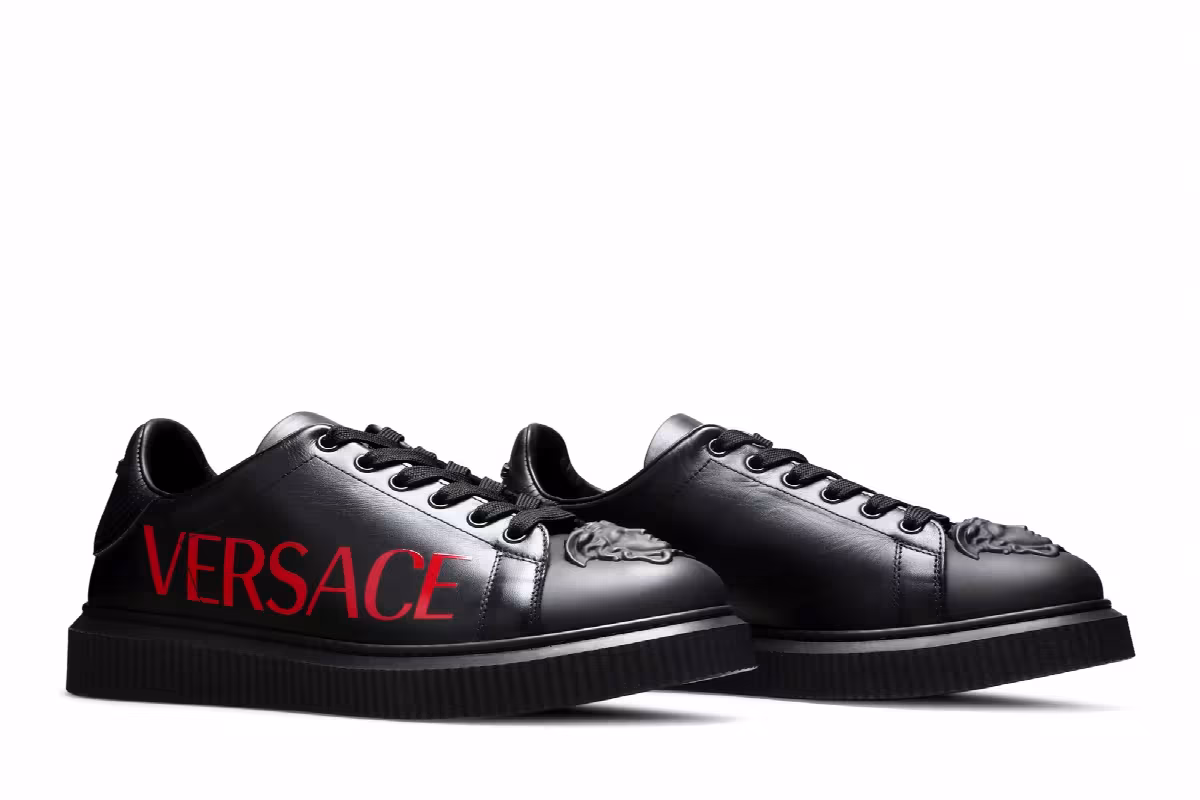 Versace Medusa Low Logo Print - Black, view 9