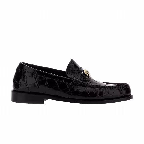 Versace Medusa '95 Croc-Effect Loafer 'Black'