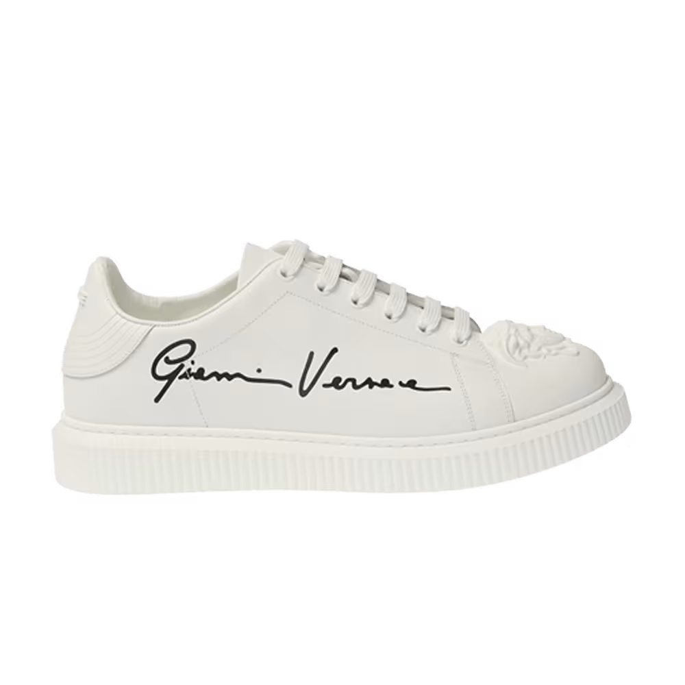 Versace Medusa Low Gianni Versace Signature Print - White