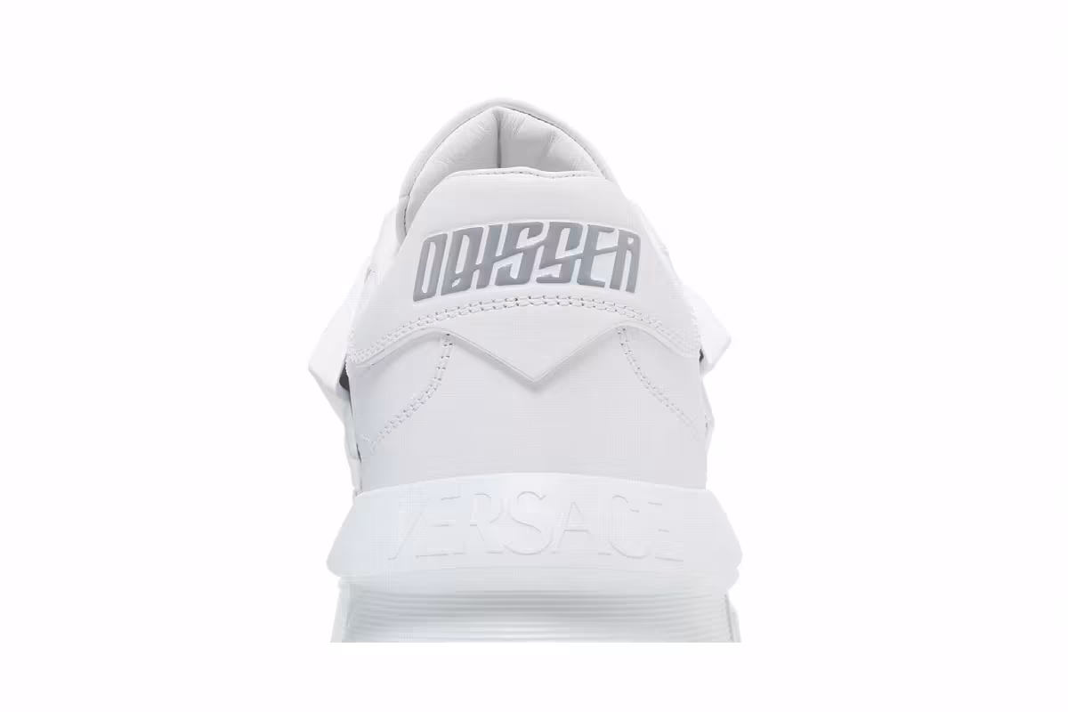 Versace Odissea Caged Rubber Medusa Sneaker Triple White, view 8