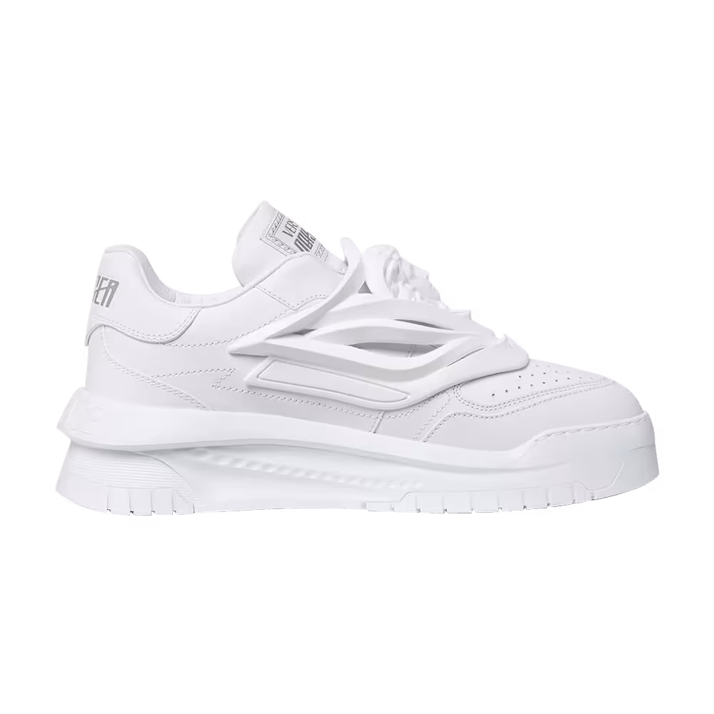 Versace Women's Odissea Caged Rubber Medusa Sneaker White