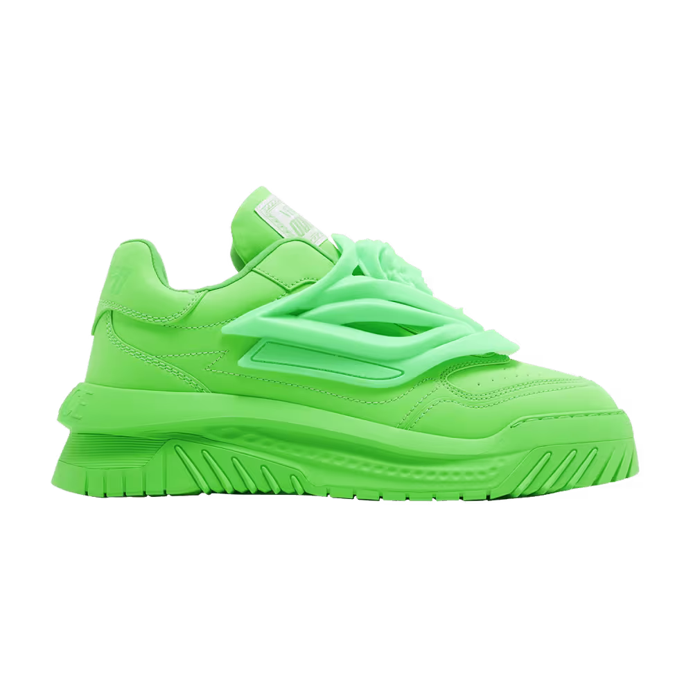 Versace Odissea Caged Rubber Medusa Sneaker Green