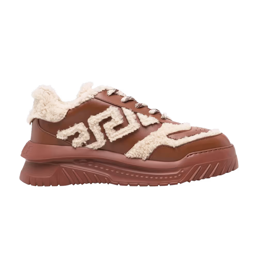 Versace Odissea Sneaker Shearling - Brown
