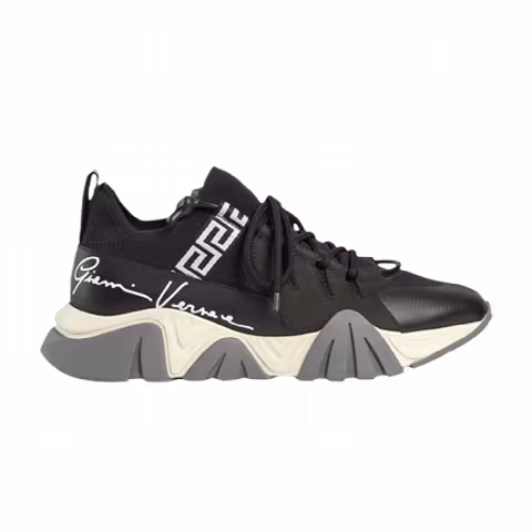 Versace Squalo Knit Trainer 'Black'