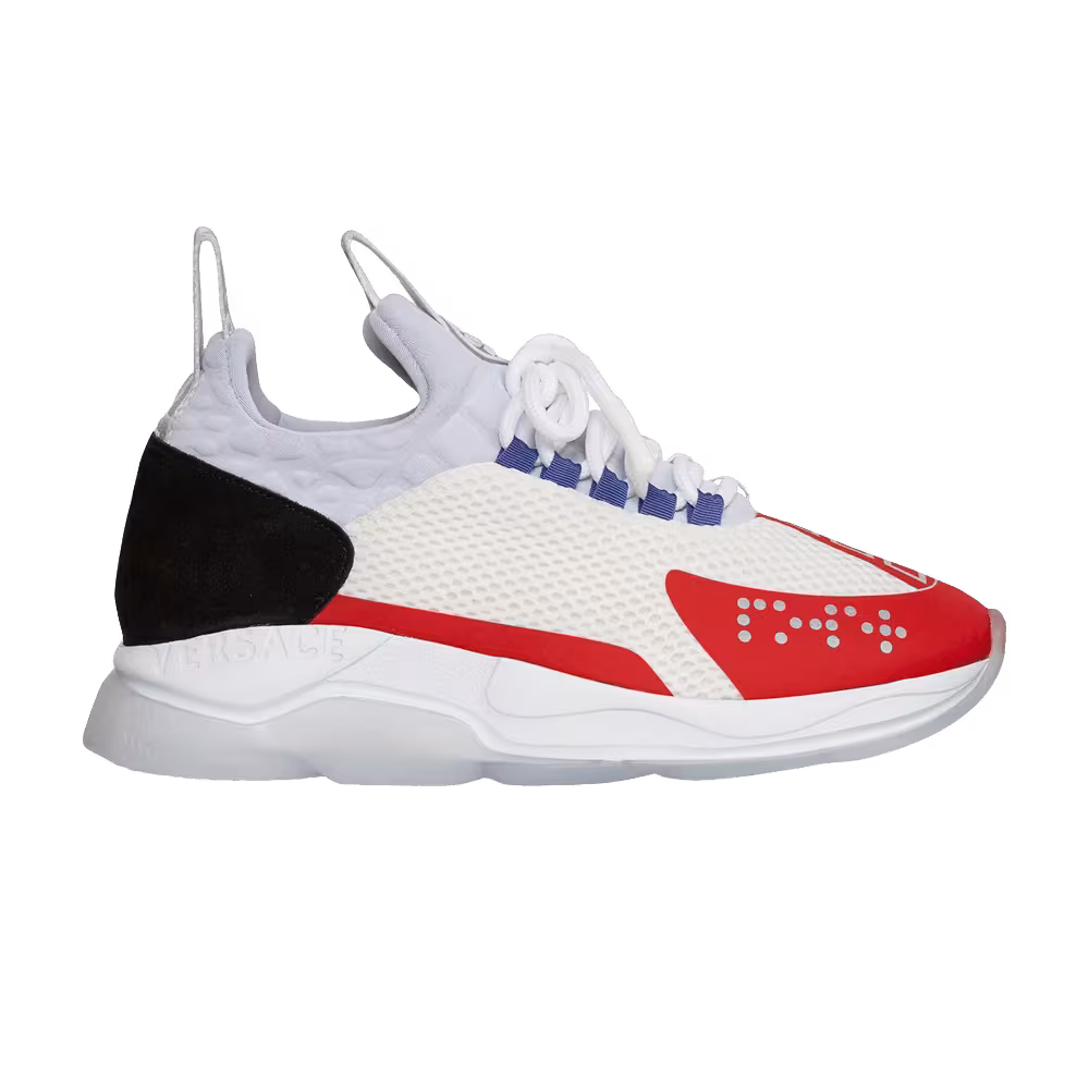 Versace Women's Cross Chainer White Red 2019