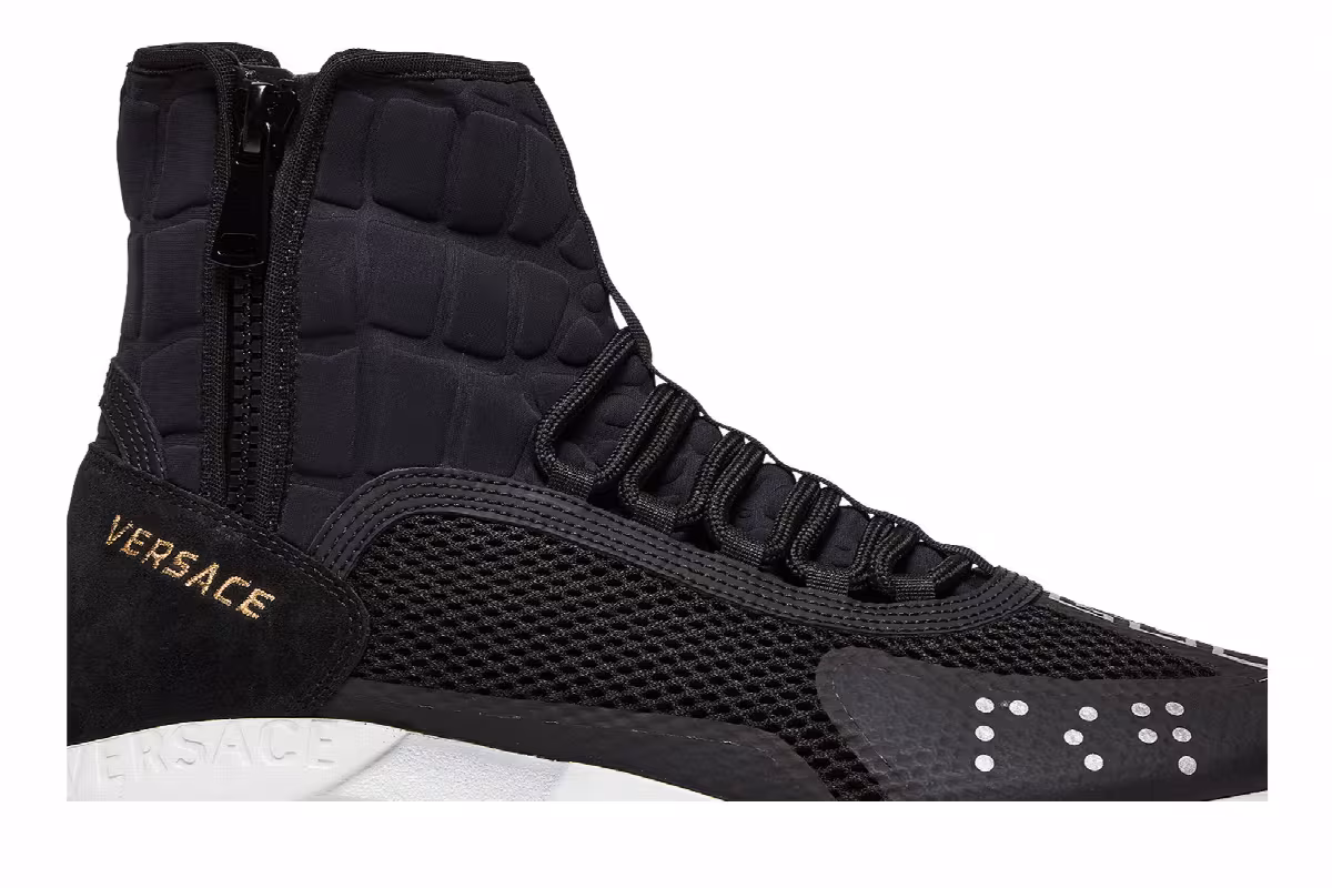 Versace Cross Chainer High Black, view 3