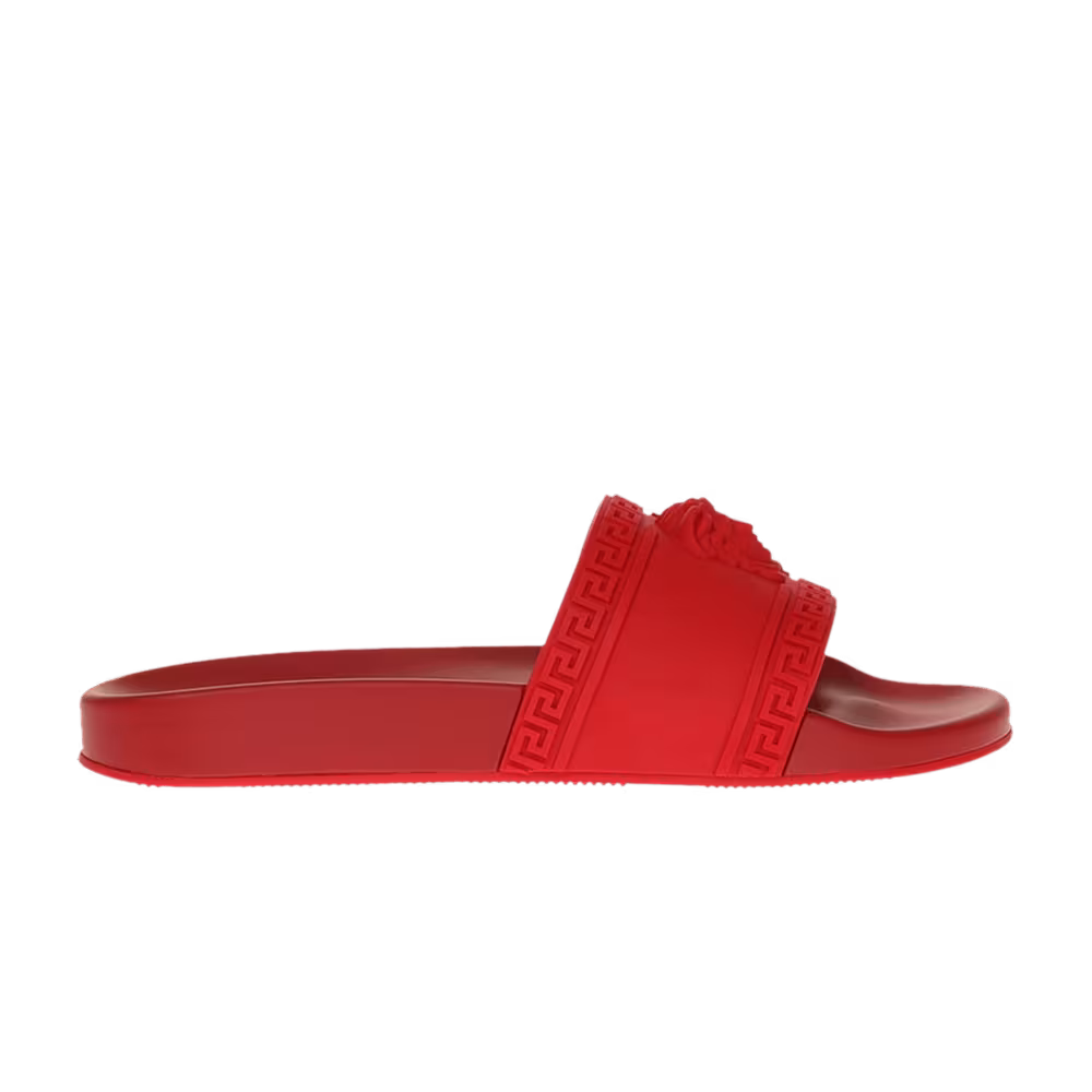Versace Palazzo Medusa Pool Slide Cardinal Red