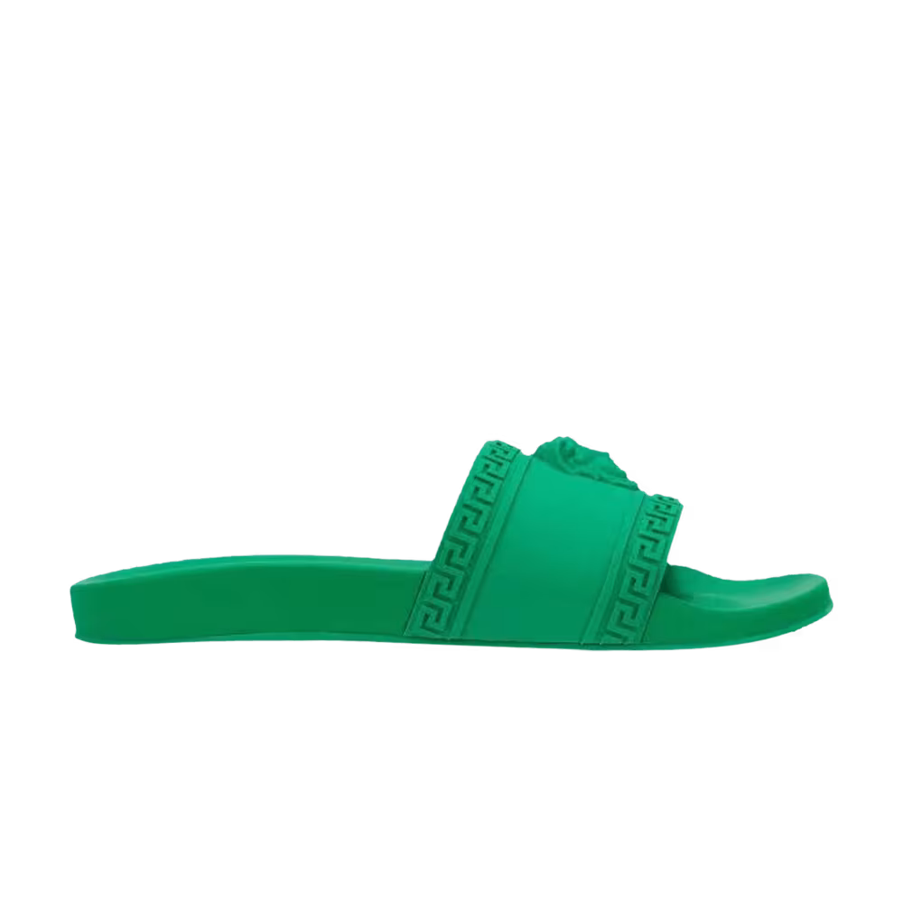 Versace Palazzo Medusa Pool Slide Green