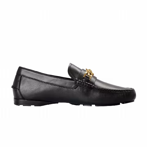 Versace Medusa Leather Loafer 'Black'