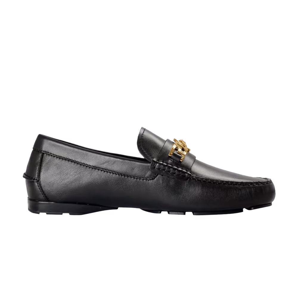 Versace Medusa Leather Loafer Black