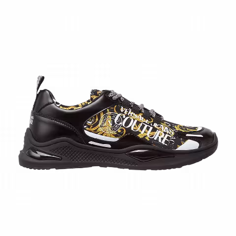 Versace Jeans Levion Sneaker 'Baroque Print - Black Gold'
