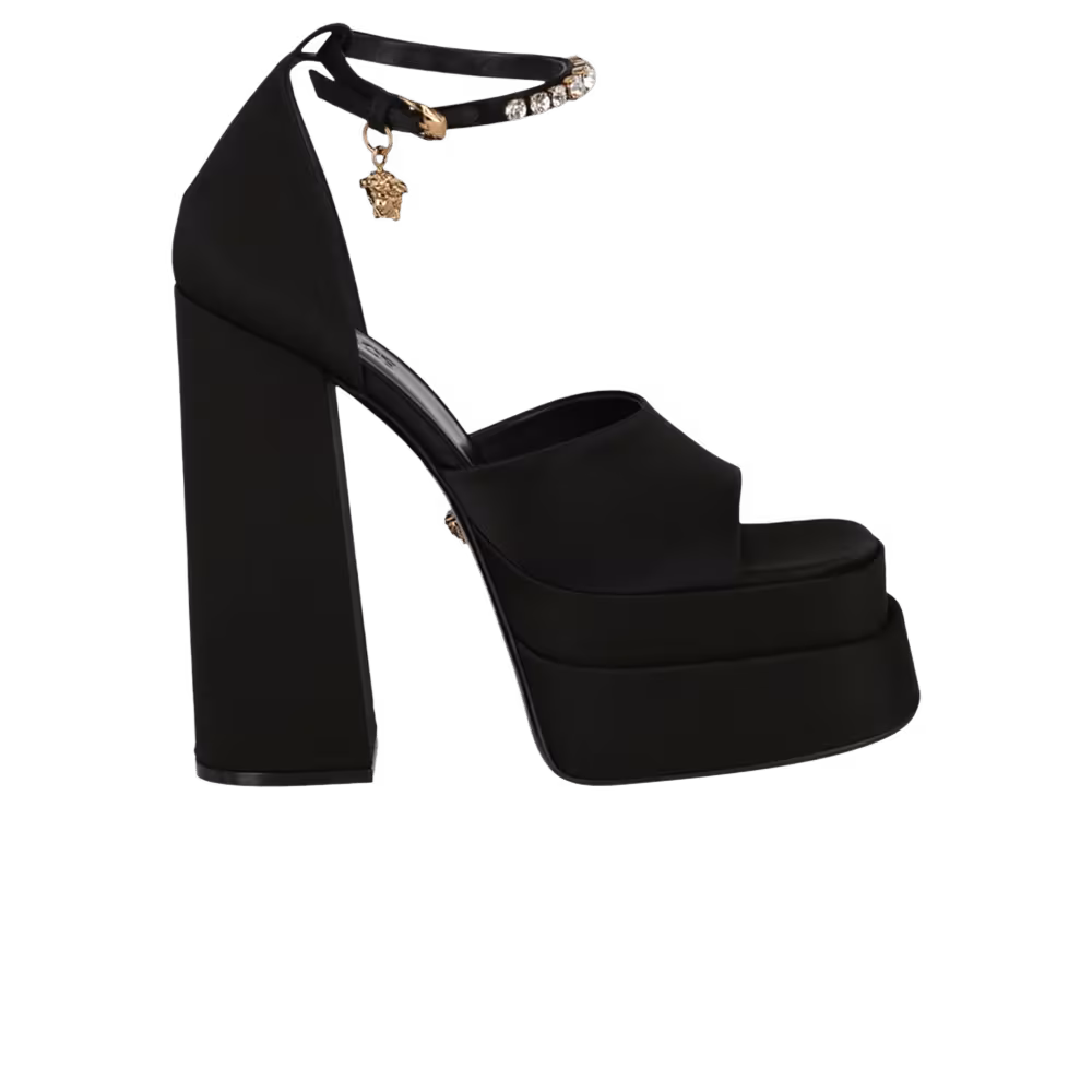 Versace Women's Medusa Aevitas Platform Sandal Black
