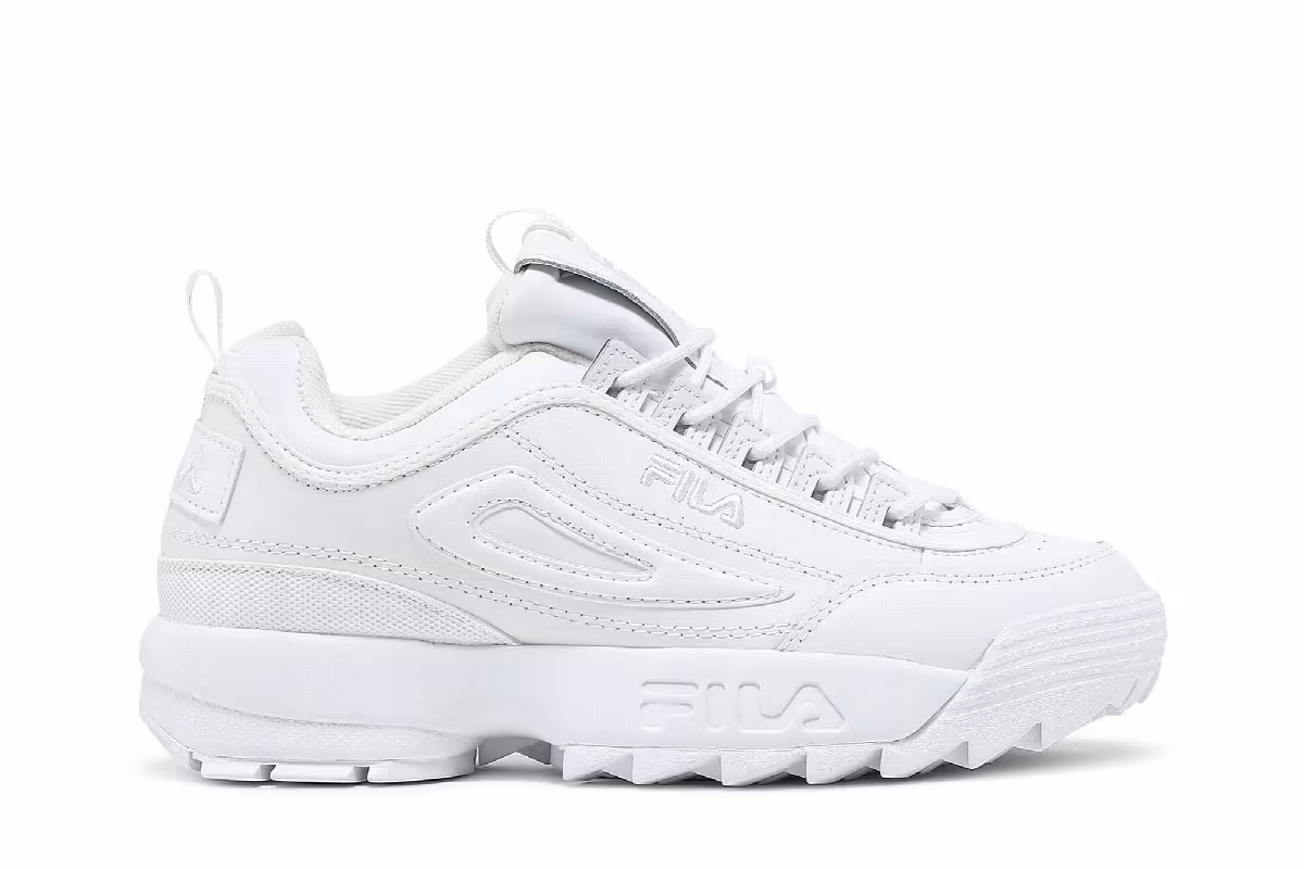Fila Women's Disruptor 2 Premium Triple White, view 2