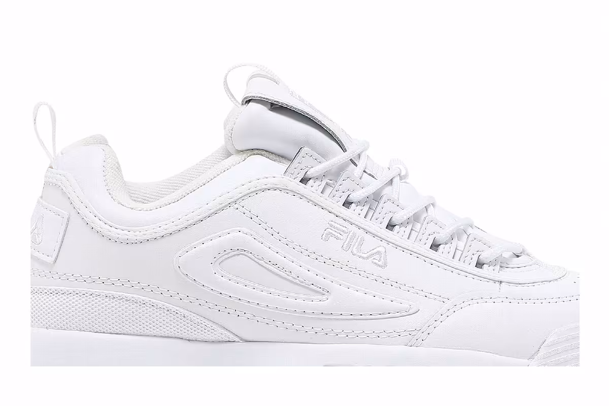 Fila Women's Disruptor 2 Premium Triple White, view 3
