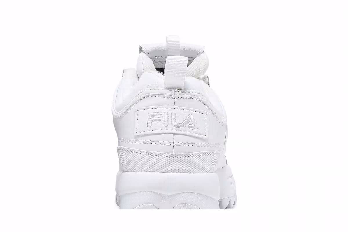 Fila Women's Disruptor 2 Premium Triple White, view 8