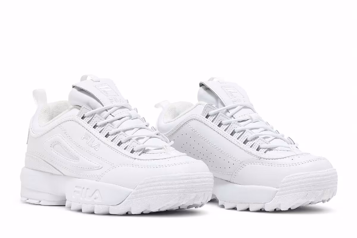 Fila Women's Disruptor 2 Premium Triple White, view 9