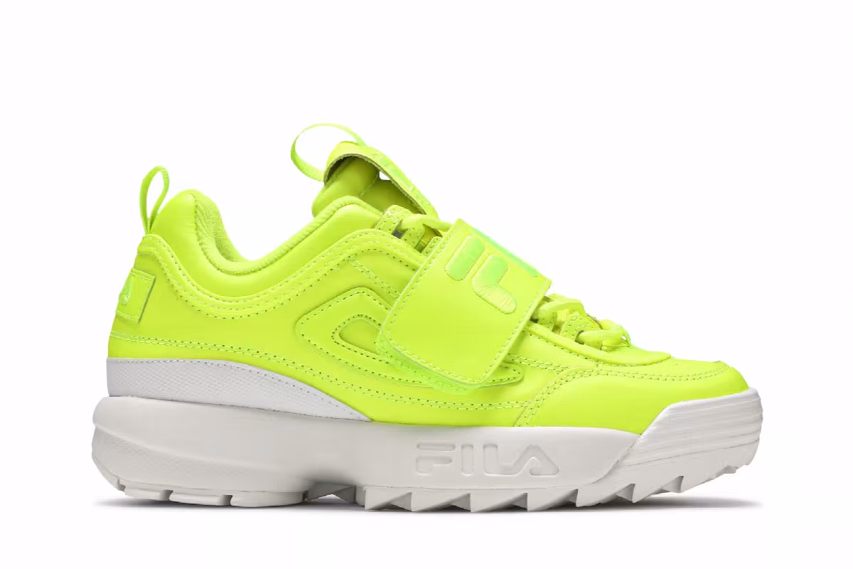 Fila Women's Disruptor 2 Applique Safety Yellow, view 2