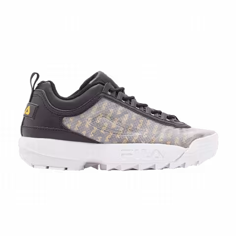 Fila Wmns Disruptor 2 'Clear Logos - Black White Gold'