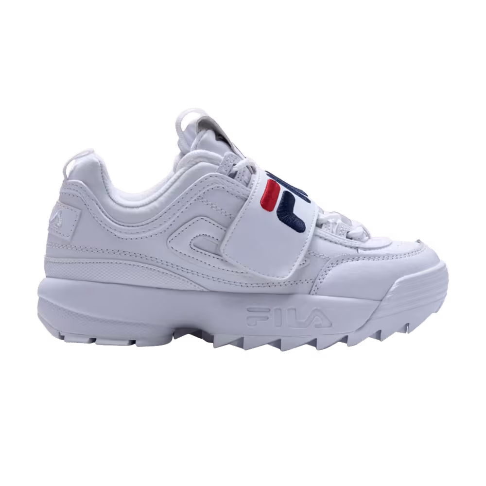 Fila Women's Disruptor 2 Premium Aplique White