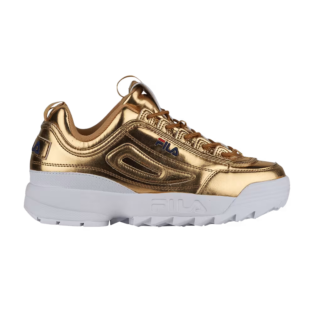 Fila Women's Disruptor 2 Premium Metallic Gold