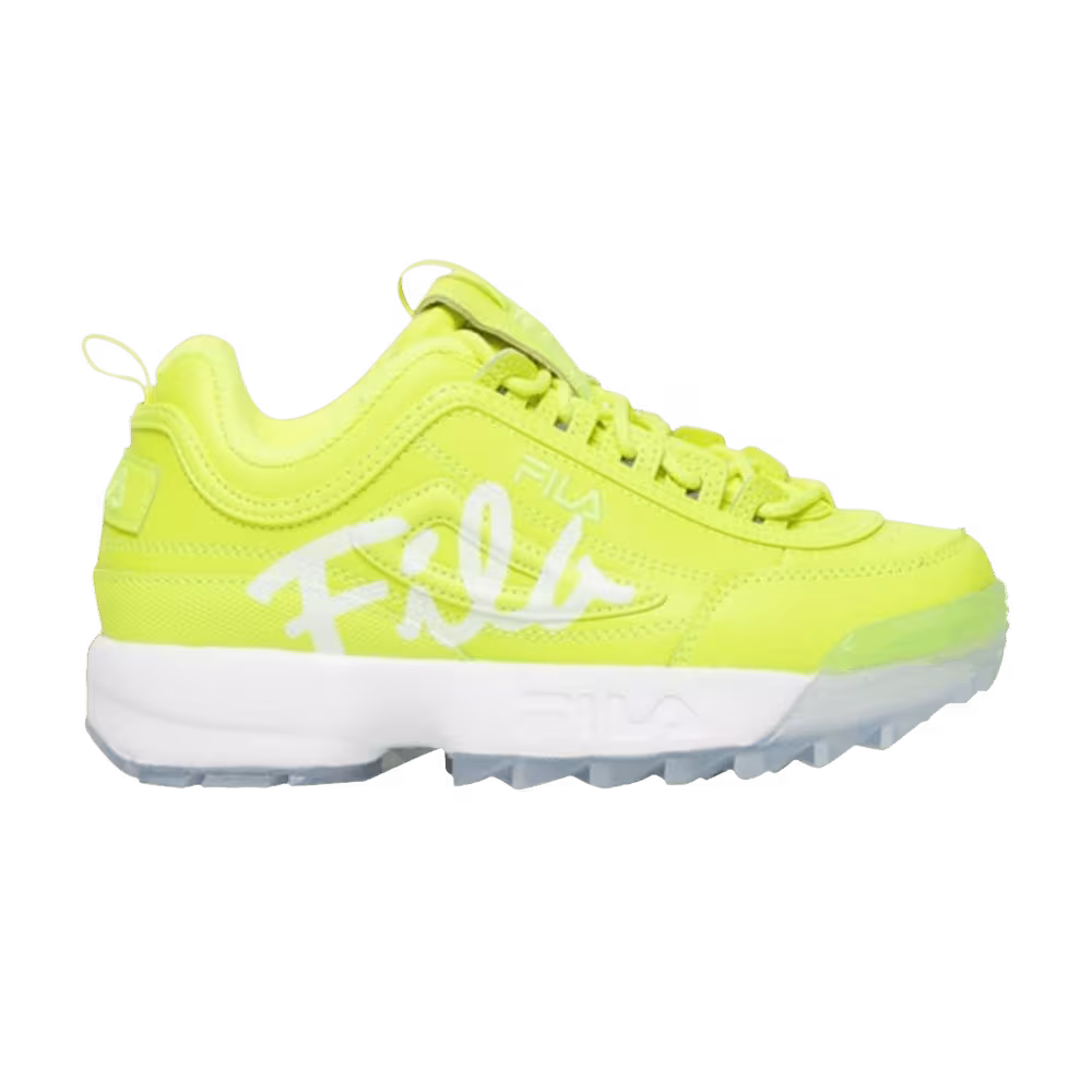 Fila Disruptor 2 Script Kids Safety Yellow